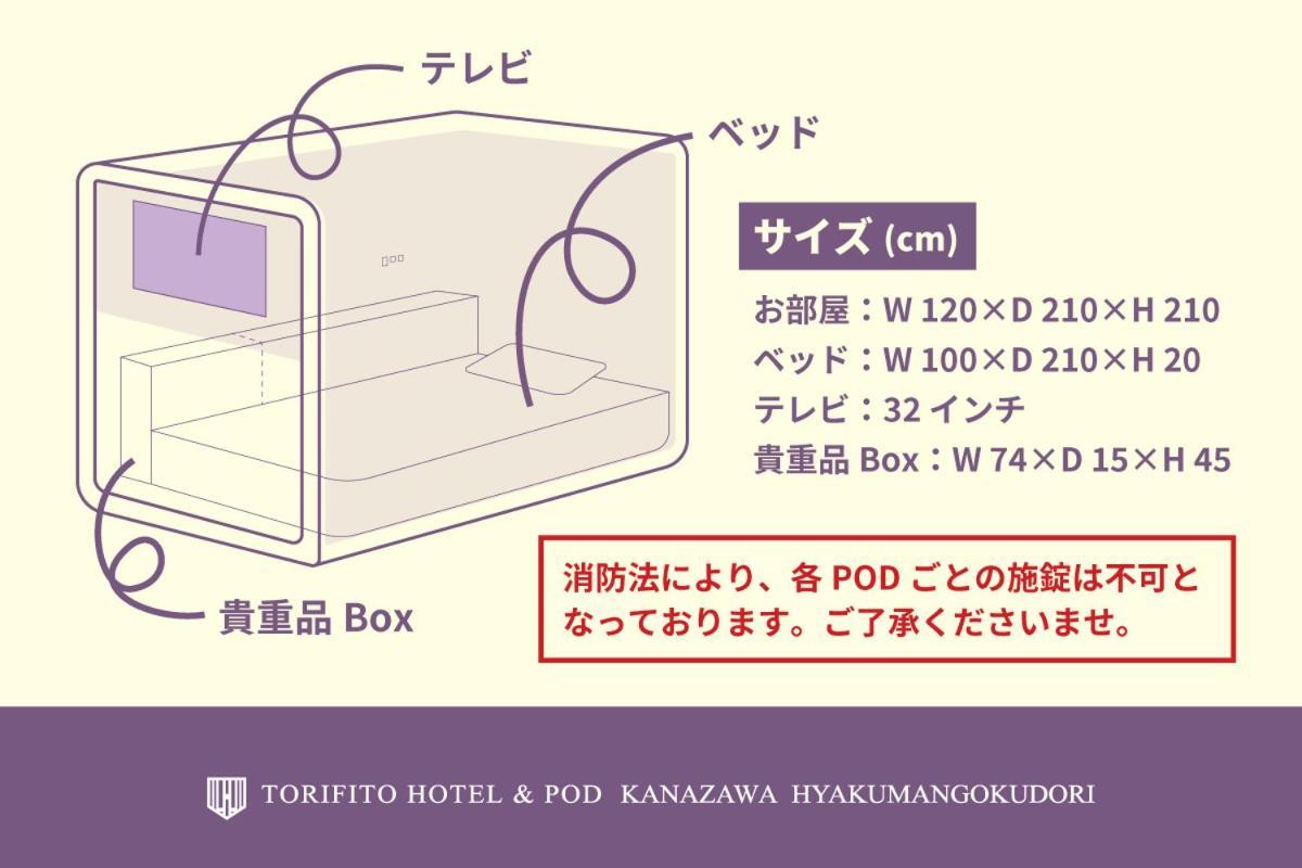 Torifito Hotel & Pod Kanazawa Ngoại thất bức ảnh